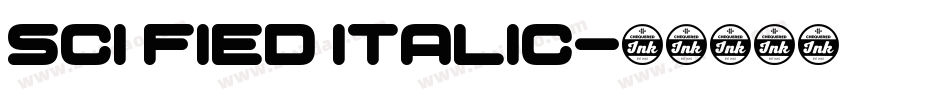 Sci Fied Italic字体转换
